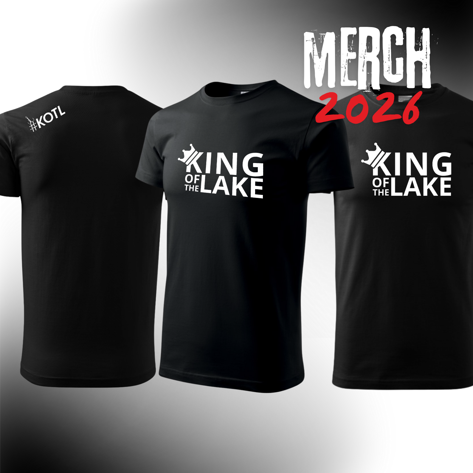 King of the Lake 2026 - triko B&W