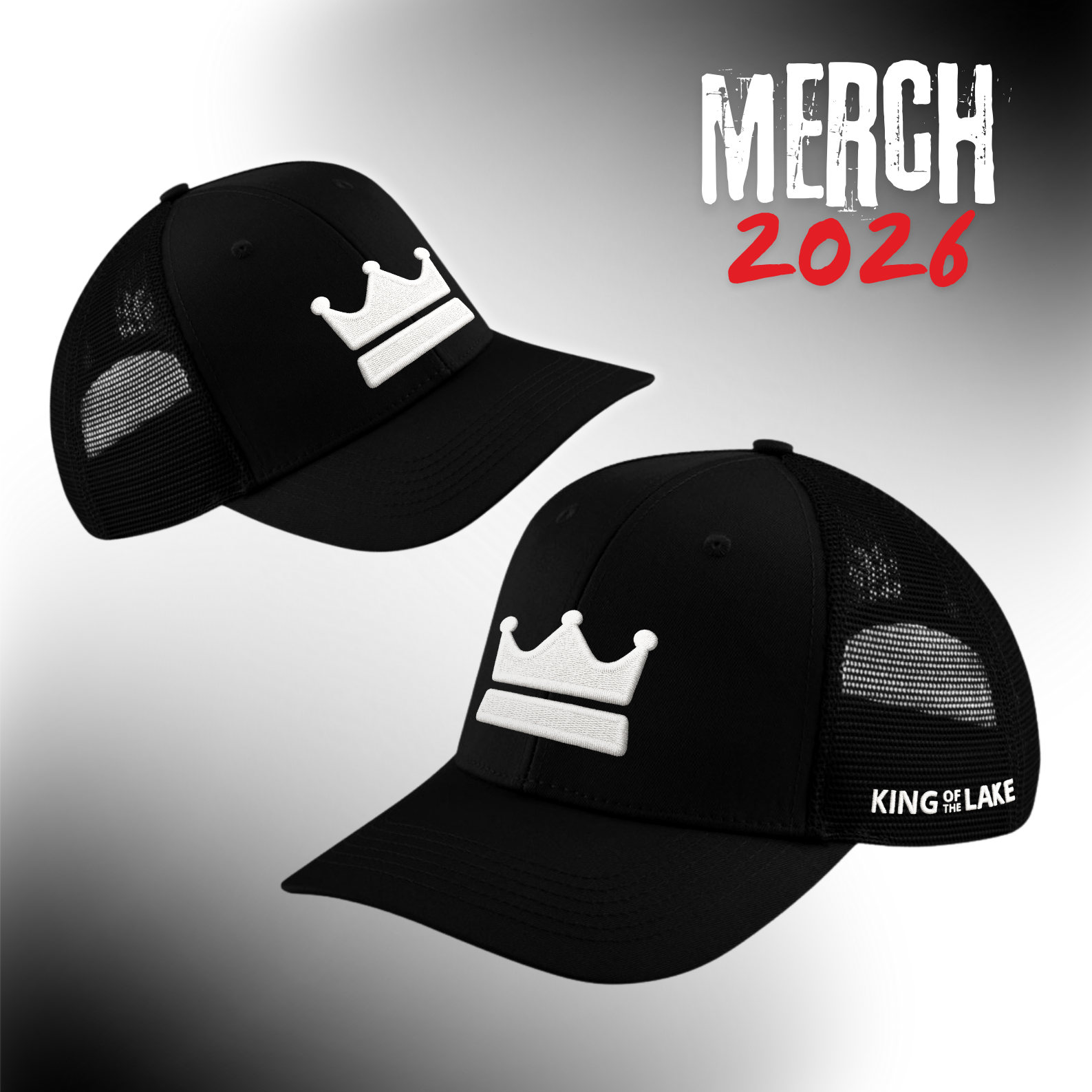 King of the Lake 2026 - kšiltovka B&W