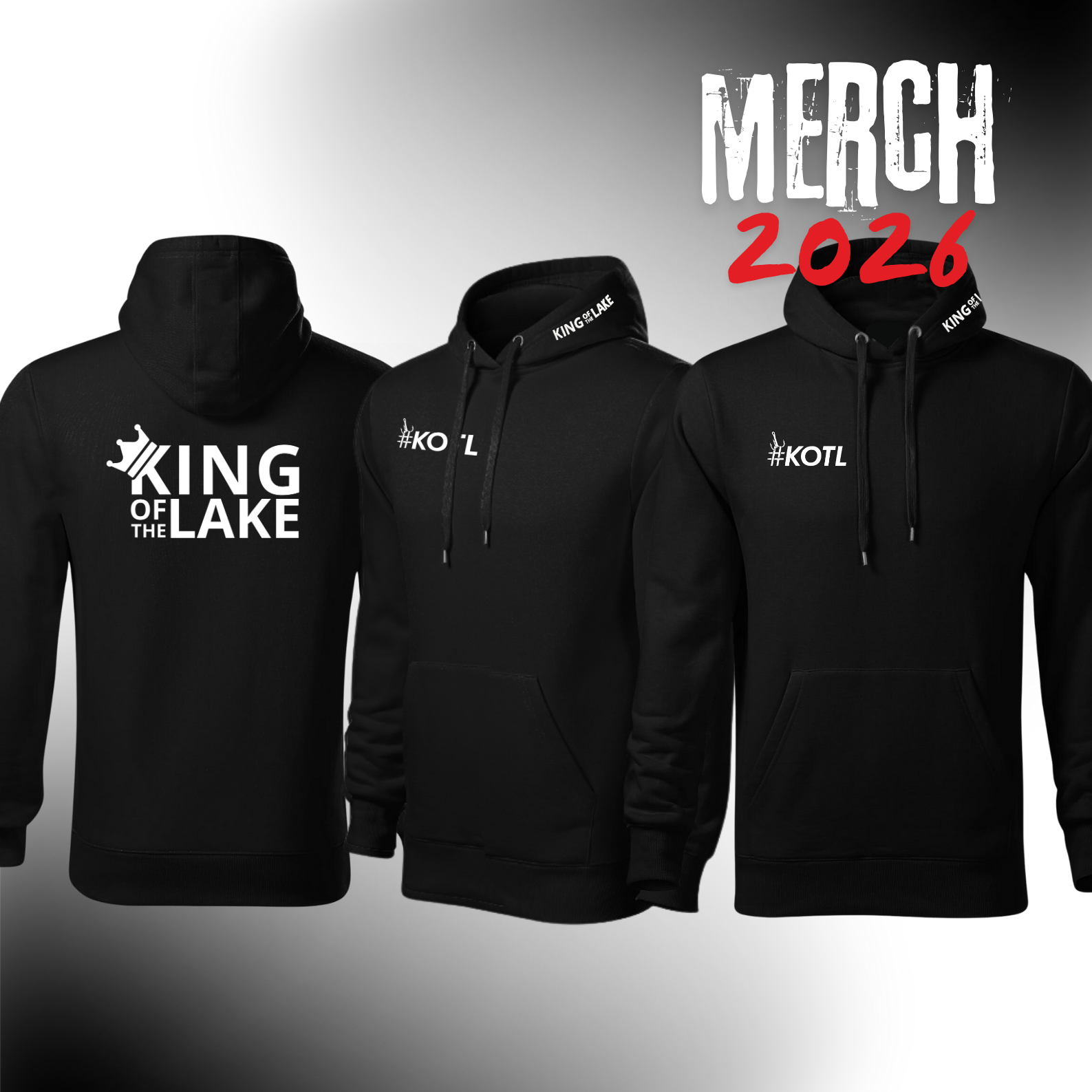 King of the Lake 2026 - mikina B&W