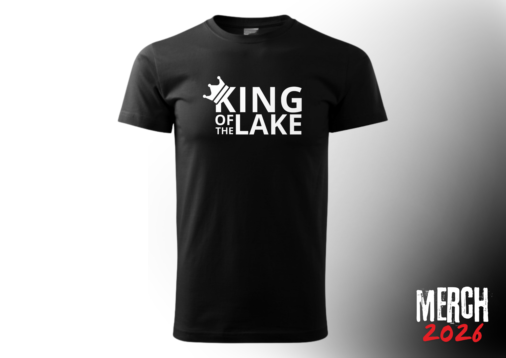 King of the Lake 2026 - triko B&W - Obrázek 4